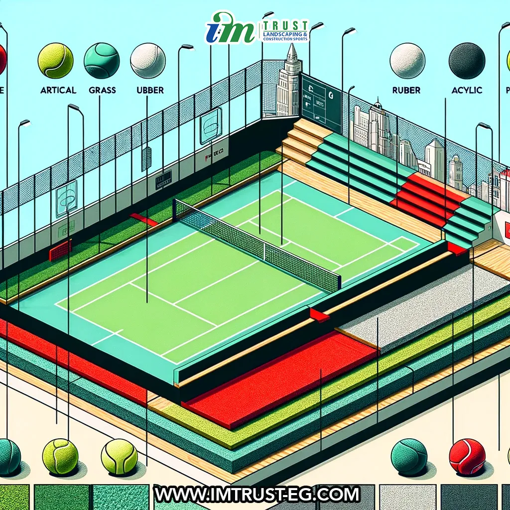 نوع أرضيات ملاعب البادل