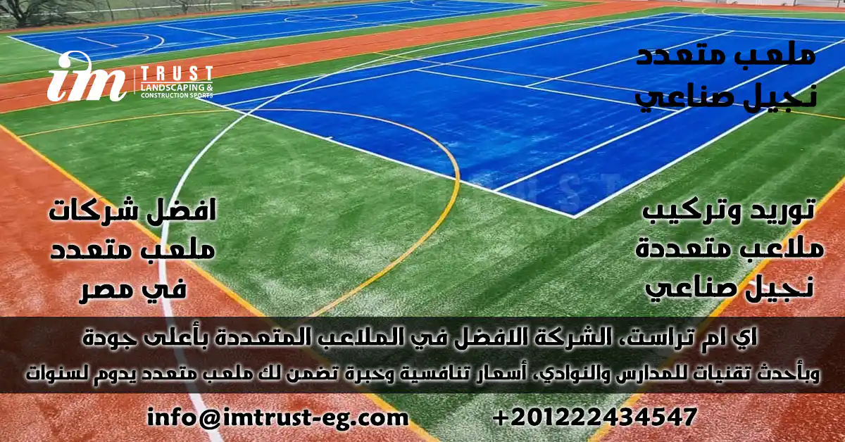 ملعب متعدد نجيل صناعي — iM Trust | أفضل مواصفات واسعار، تصميم، تركيب 2025