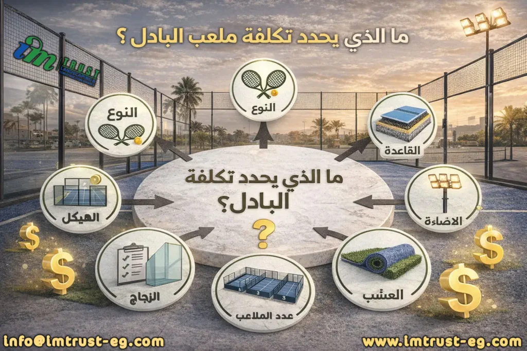 عوامل تحديد تكلفة ملعب البادل في مصر